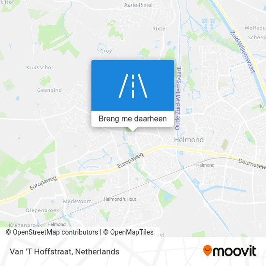 Van 'T Hoffstraat kaart