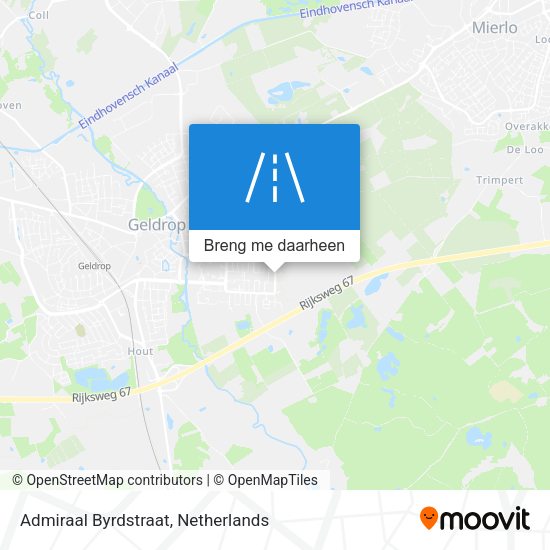 Admiraal Byrdstraat kaart