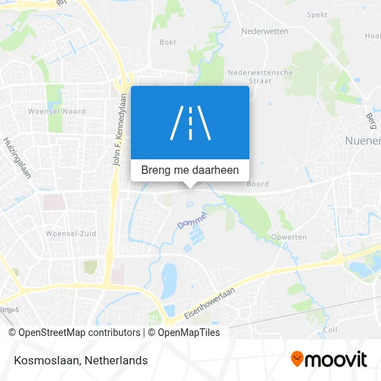 Kosmoslaan kaart