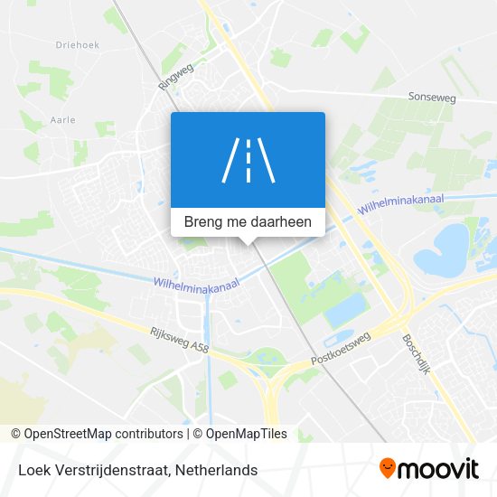 Loek Verstrijdenstraat kaart