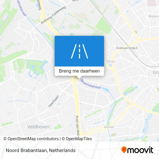 Noord Brabantlaan kaart