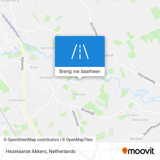 Hezelaarse Akkers kaart