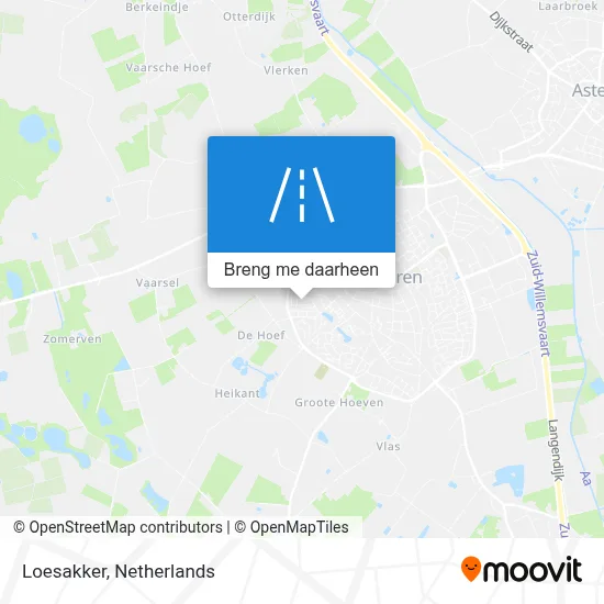 Loesakker kaart