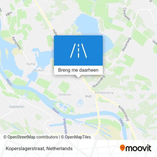 Koperslagerstraat kaart