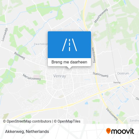 Akkerweg kaart