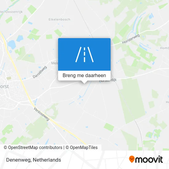 Denenweg kaart
