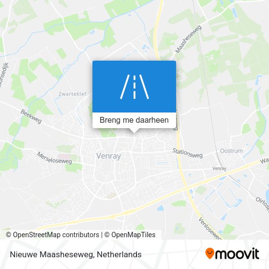 Nieuwe Maasheseweg kaart