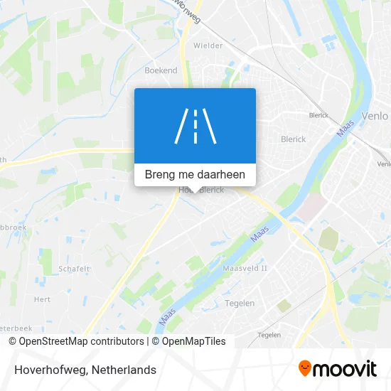 Hoverhofweg kaart