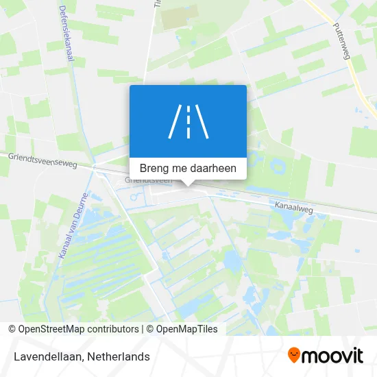 Lavendellaan kaart