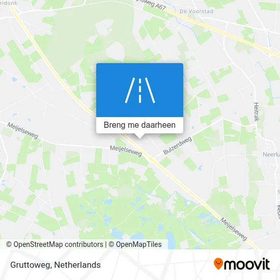 Gruttoweg kaart