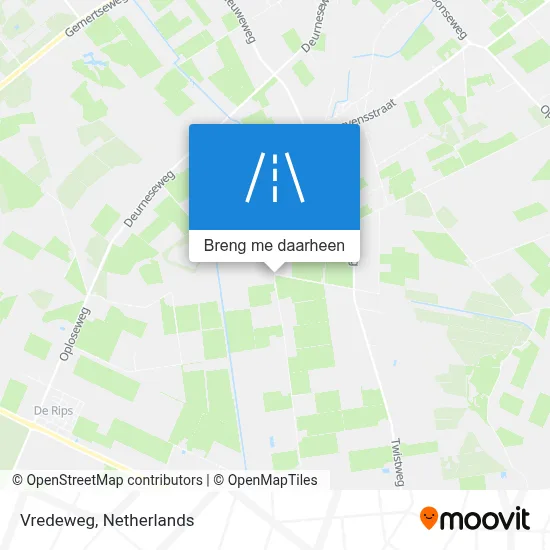 Vredeweg kaart