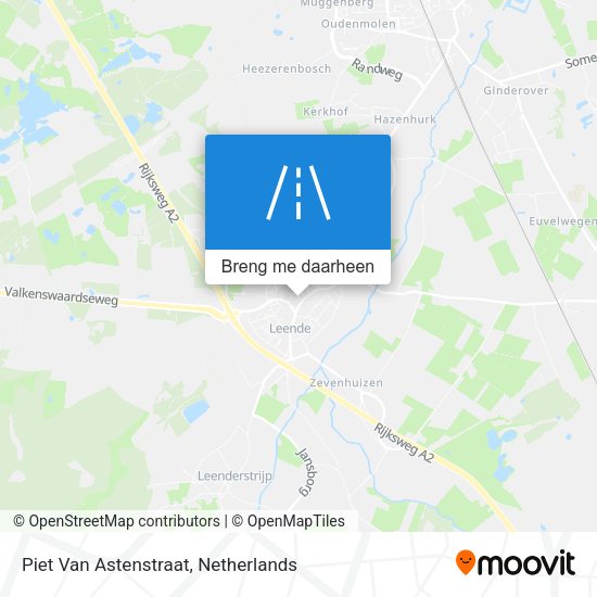 Piet Van Astenstraat kaart