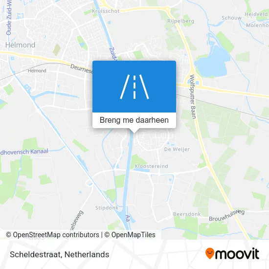 Scheldestraat kaart