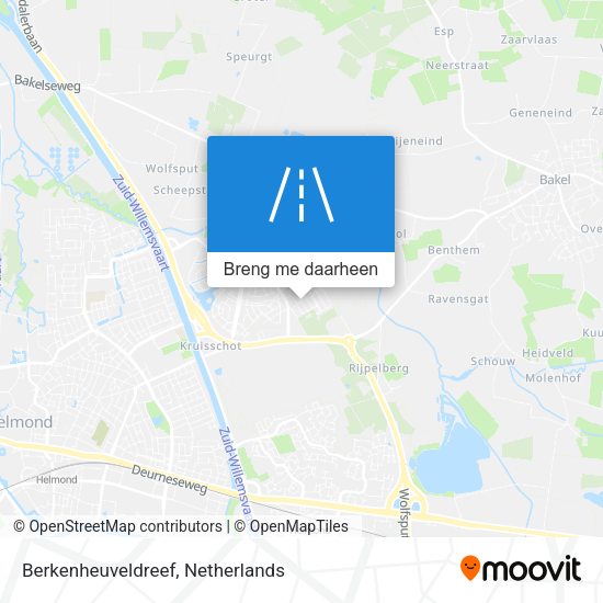 Berkenheuveldreef kaart