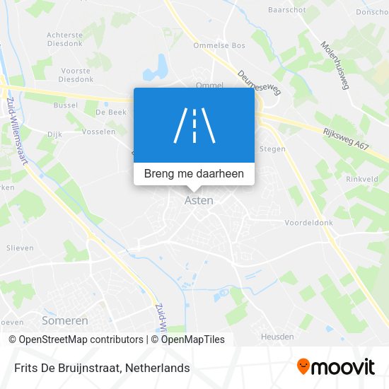 Frits De Bruijnstraat kaart