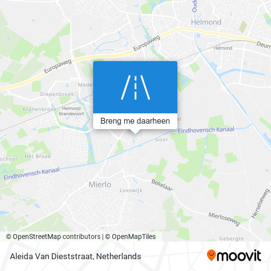 Aleida Van Dieststraat kaart