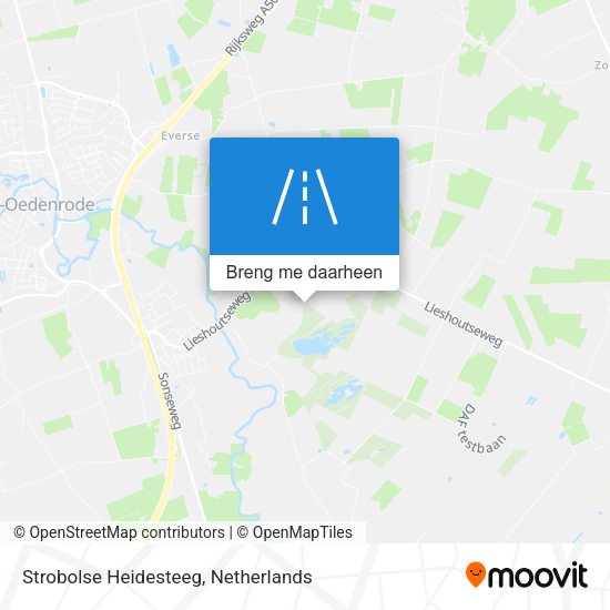 Strobolse Heidesteeg kaart