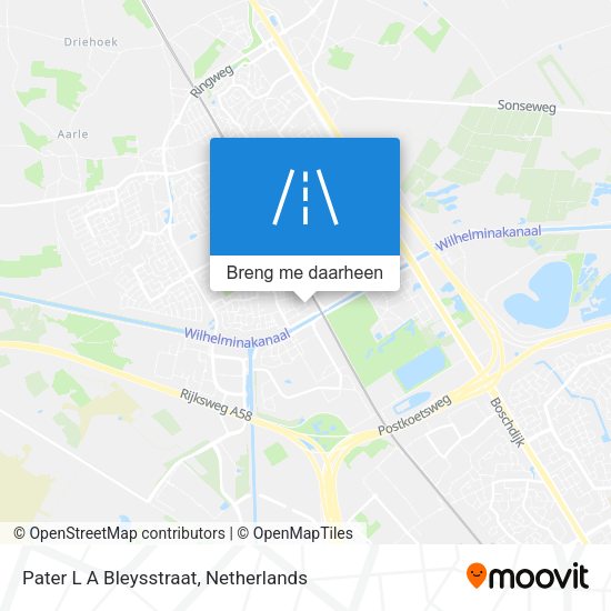 Pater L A Bleysstraat kaart