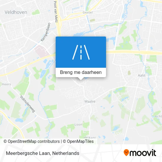 Meerbergsche Laan kaart