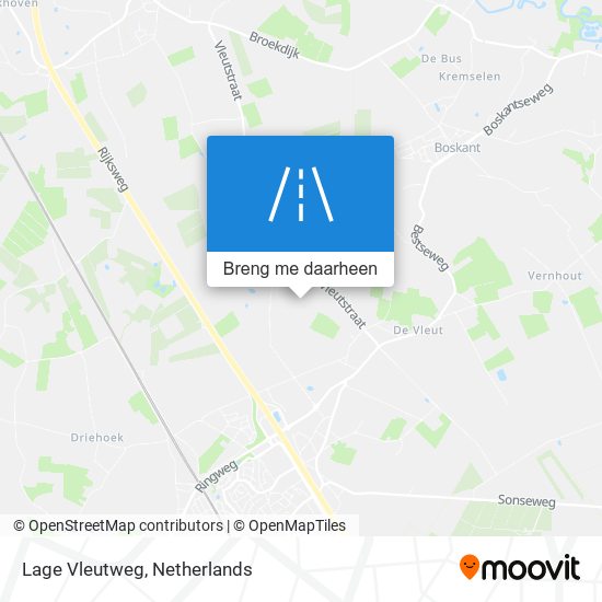 Lage Vleutweg kaart