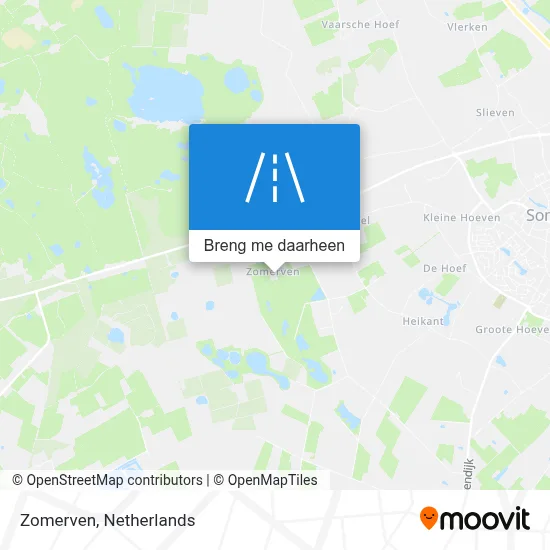 Zomerven kaart