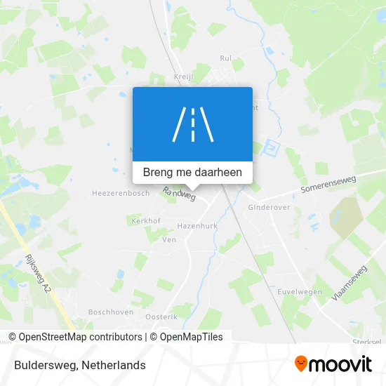Buldersweg kaart