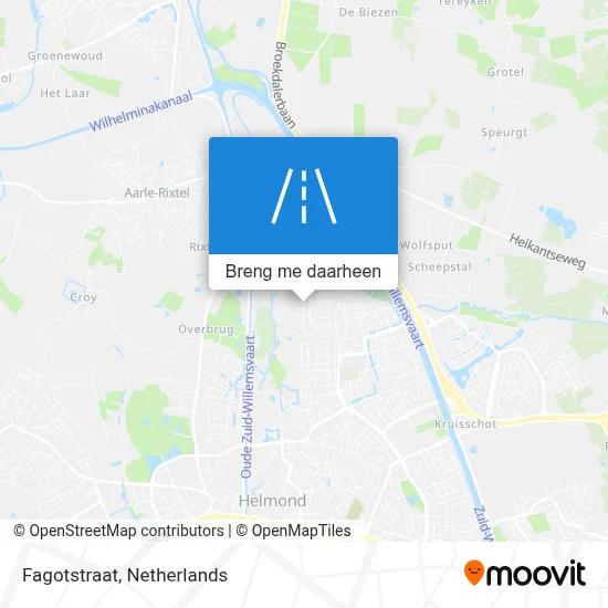 Fagotstraat kaart