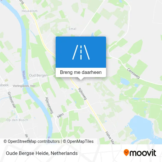 Oude Bergse Heide kaart