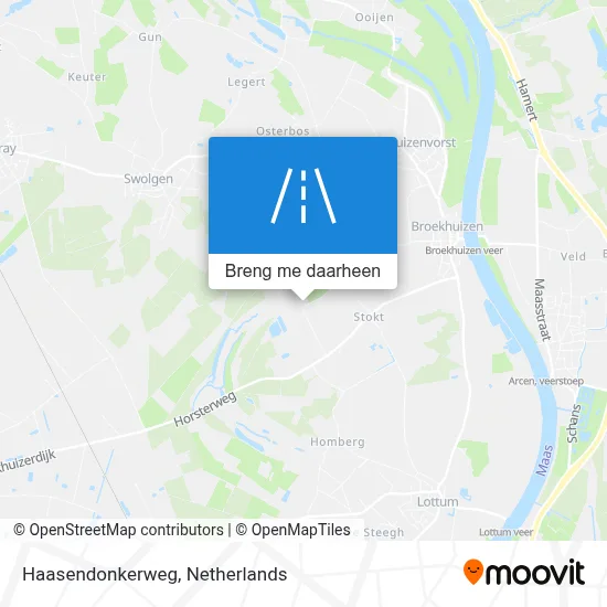 Haasendonkerweg kaart