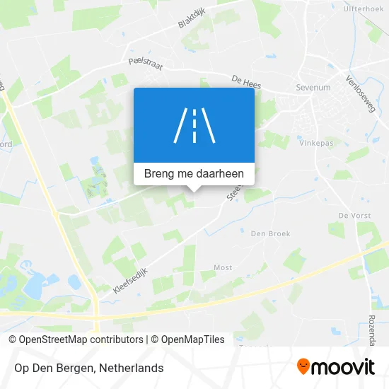 Op Den Bergen kaart