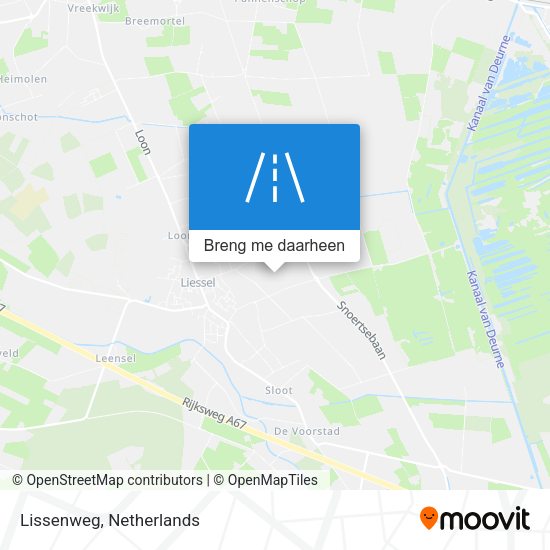 Lissenweg kaart