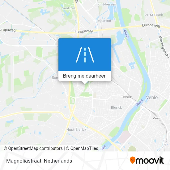 Magnoliastraat kaart