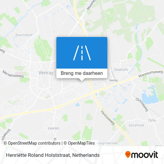 Henriëtte Roland Holststraat kaart