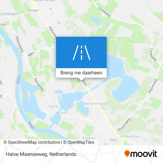 Halve Maanseweg kaart