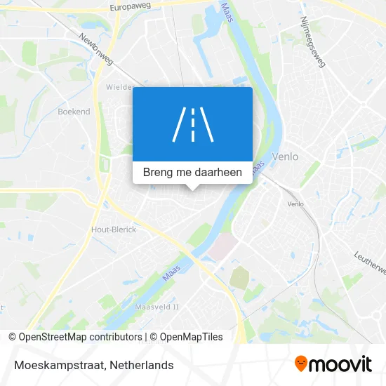 Moeskampstraat kaart