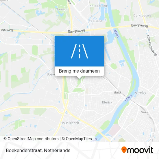 Boekenderstraat kaart