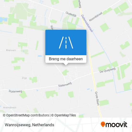 Wanroijseweg kaart