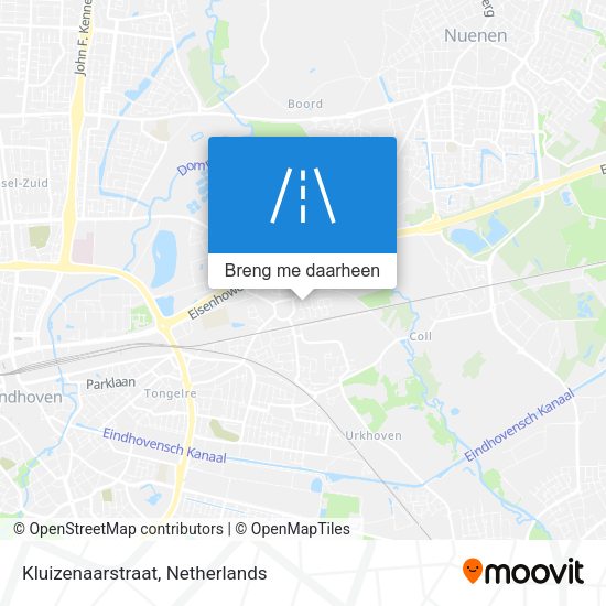 Kluizenaarstraat kaart