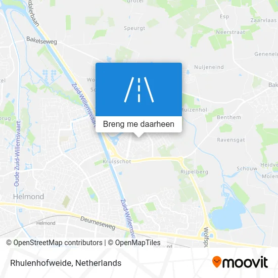 Rhulenhofweide kaart