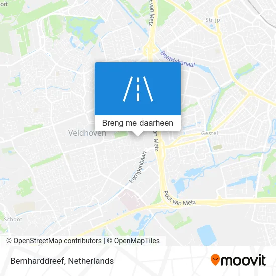 Bernharddreef kaart