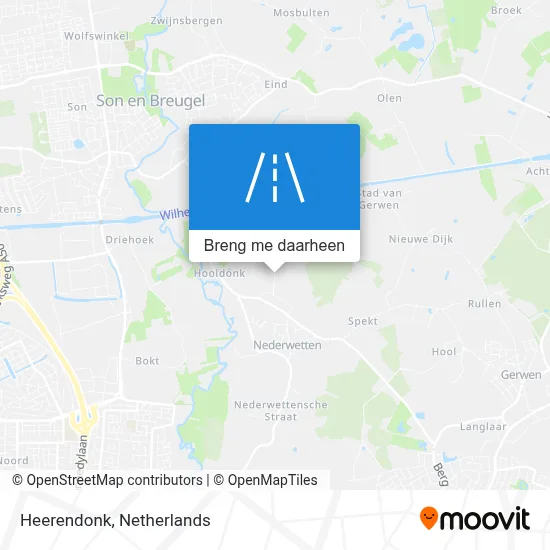 Heerendonk kaart