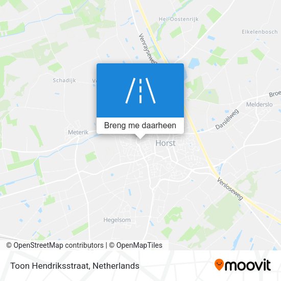 Toon Hendriksstraat kaart