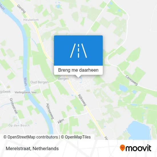 Merelstraat kaart