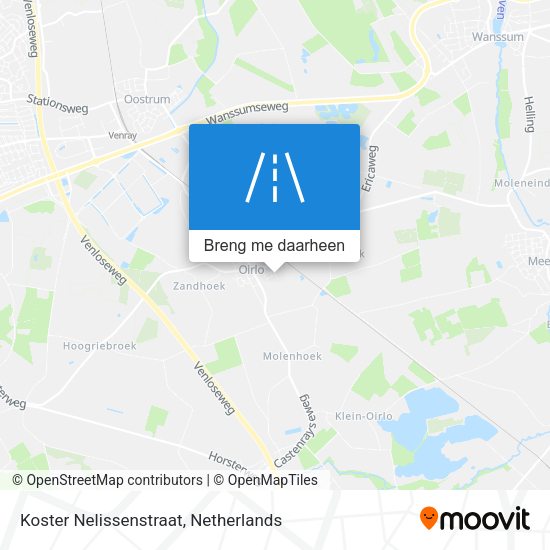 Koster Nelissenstraat kaart