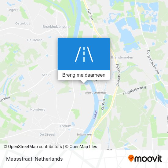 Maasstraat kaart