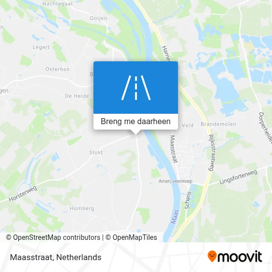 Maasstraat kaart