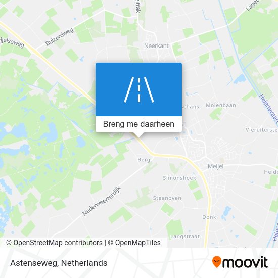 Astenseweg kaart