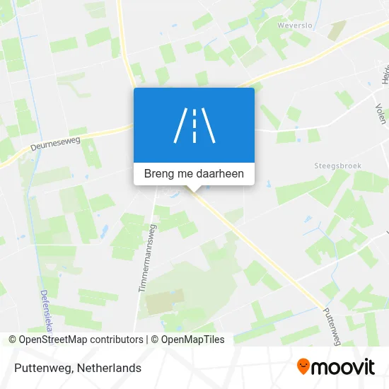 Puttenweg kaart