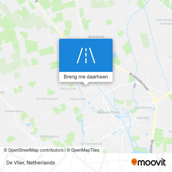De Vlier kaart