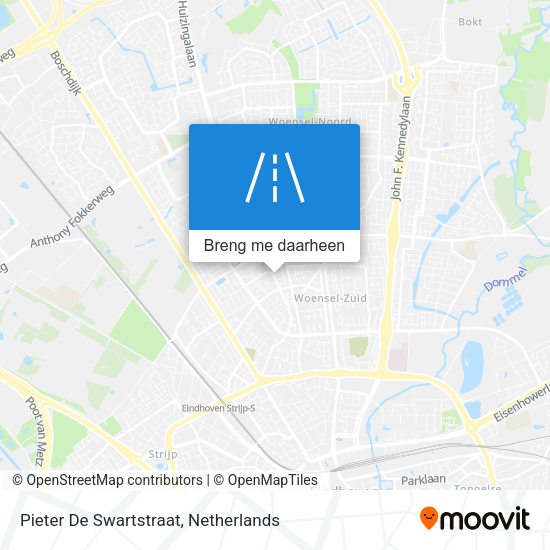 Pieter De Swartstraat kaart